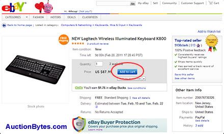 Check spelling or type a new query. eBay Introduces Multi-Seller Shopping Cart, Changes Fees