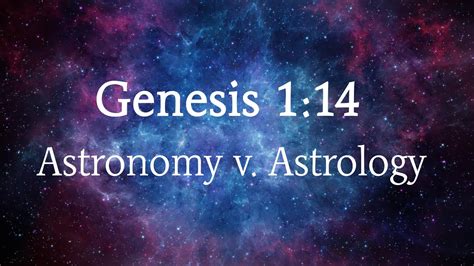 Because it is within the hebrew/jewish culture and language that the torah was created, and its only within that context that we gain proper understanding of what god is telling us. Astronomy v. Astrology - Genesis 1:14 - YouTube