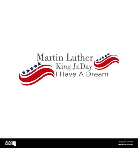 Martin Luther King Day Banner Layout Design Vector Illustration Stock
