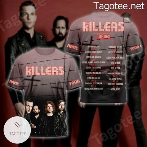 The Killers Band Tour 2023 Personalized T Shirt Hoodie Tagotee