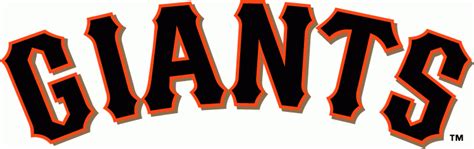 San Francisco Giants Wordmark Logo National League Nl