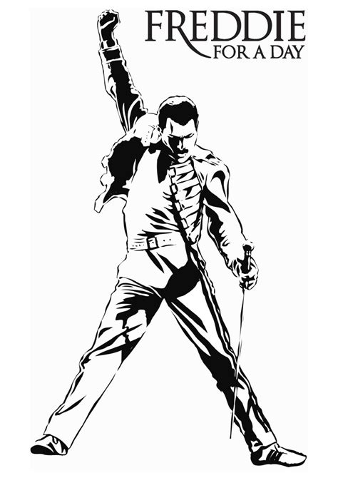 Of queens coloring pages are a fun way for kids of all ages to develop creativity, focus, motor skills and color recognition. Queen Band Kleurplaat Leuk Voor Kids - Freddy Mercury ...