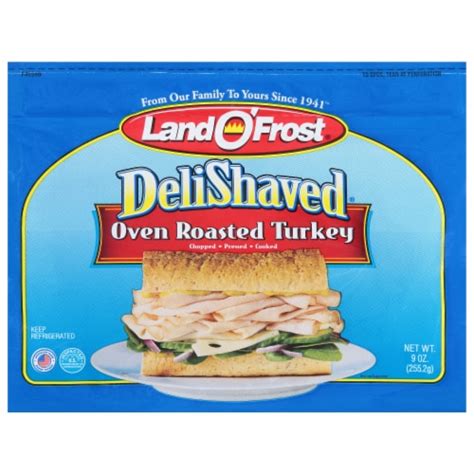 Land O Frost Deli Shaved Oven Roasted Turkey 9 Oz Kroger