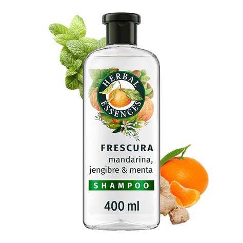 Shampoo Herbal Essences Frescura Mandarina Jengibre And Menta 400 Ml