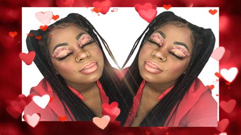 Red Nude Valentines Day Look W Hearts Youtube