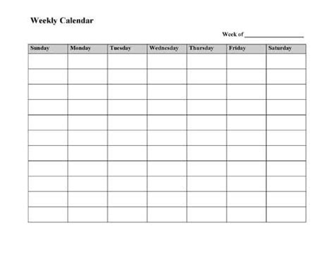 Blank Week Calendar Clipart 20 Free Cliparts Download Calendar