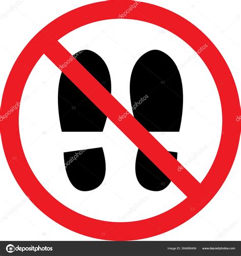Remove Footwear Warning Sign Board Shoes Sandals Slippers Allowed