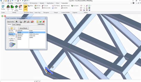 PTC Creo Elements Direct Modeling CoCreate FramesLink CAD Profiles Frame Design Structural