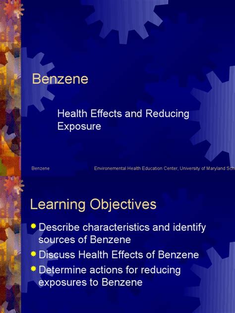 Health Effects And Reducing Exposure Pdf Benzene Medical Specialties