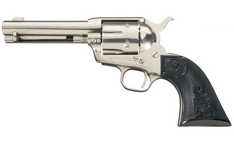 Nickel Plated Colt Second Generation Single Action Army Revolver