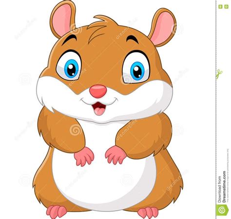 Cute Hamster Cartoon Stock Vector Image 76553179 Cute Hamsters Hamster Cartoon Hamster