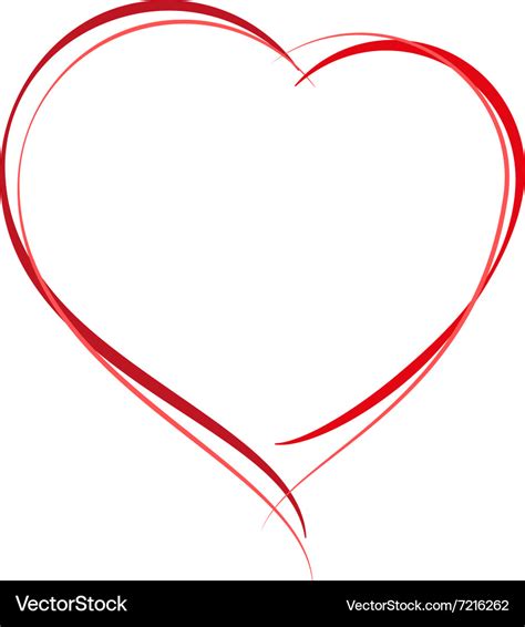 Heart Shape Symbol Of Love For Greeting Royalty Free Vector