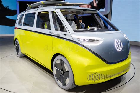 Volkswagen Id Buzz Electric Self Driving Camper Van Showcased At The