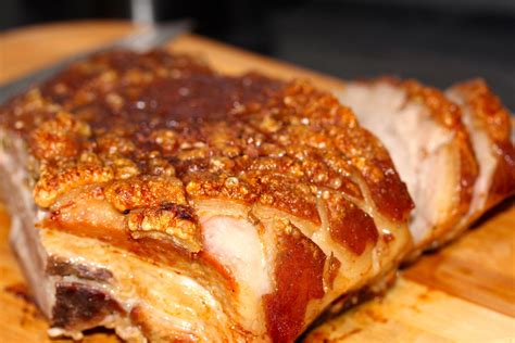 Roasted Pork Belly With Crackling Roast Pork Belly With Crackling Recipes Crackling Recipe