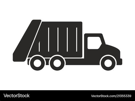 Garbage Truck Icon Royalty Free Vector Image Vectorstock
