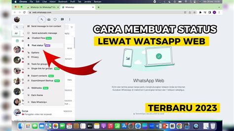 Terbaru Cara Membuat Status Whatsapp Lewat Whatsapp Web Di Laptop