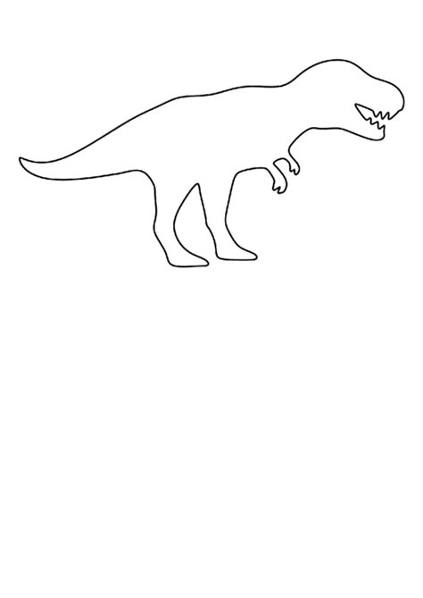 T Rex Template Printable Printable World Holiday