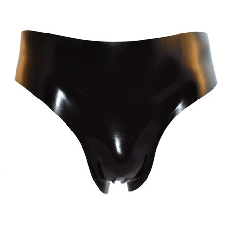 rubberfashion latex briefs latex briefs short sexy hot pants high cut with bulge latex