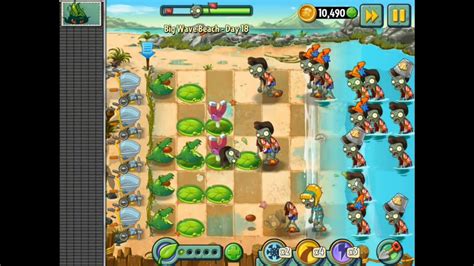 20 Big Wave Beach Guacodile Madness Plants Vs Zombies 2 Youtube