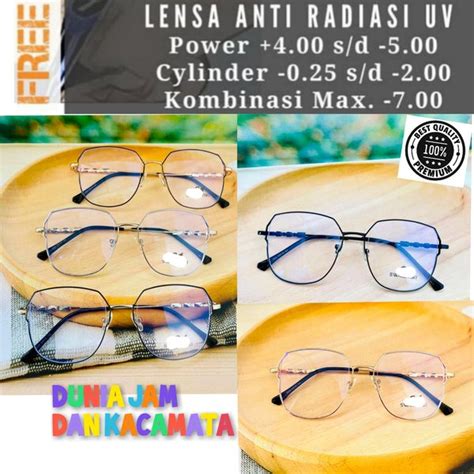 Jual Terbaru Kacamata pria dan Wanita Frame SW 9620 gratis lensa optik