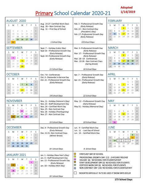 Special Days Calendat 2019 For Schools