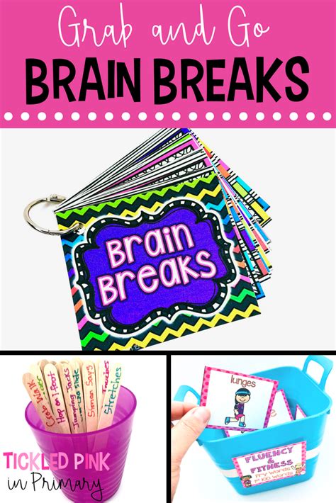 Grab And Go Brain Breaks In The Classroom Tickled Pink In Primary