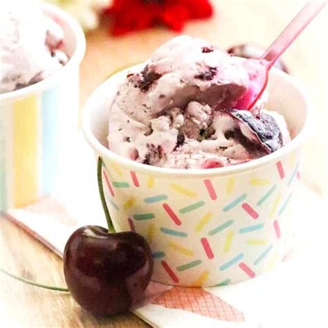 Cherry Chocolate Vegan Ice Cream Vegan Blueberry