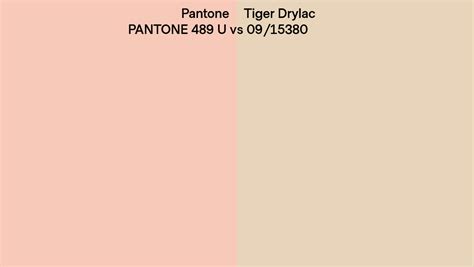 Pantone U Vs Tiger Drylac Side By Side Comparison