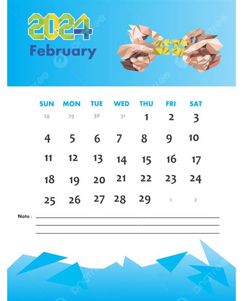 Calendario De Febrero De 2024 Vector Png 2024 Calendario Mensual
