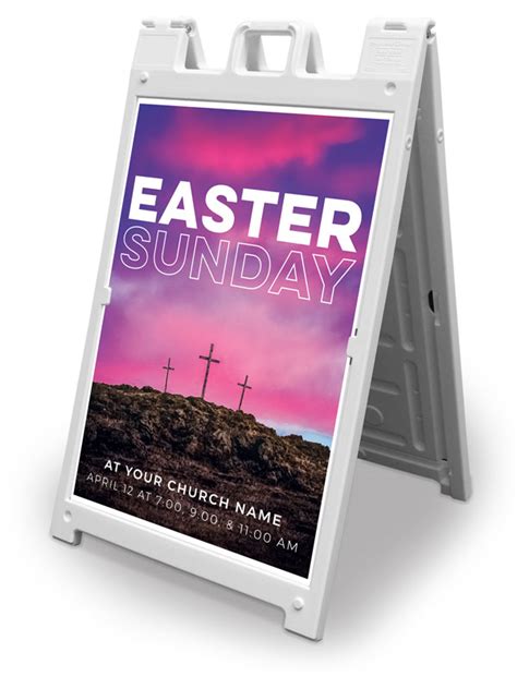 Three Crosses Outline Banner Church Banners Outreach Marketing