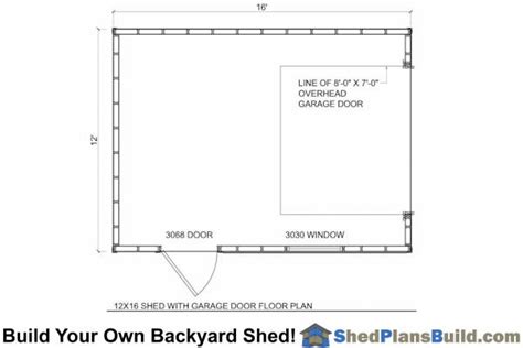 Residential or commercial, direct garage door has it. 12x16 Garage Storage Shed Plans