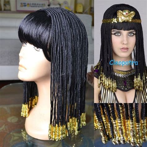 egyptische cleopatra nachtclub tonen kostuum pruik ebay in 2020 costume wigs wigs