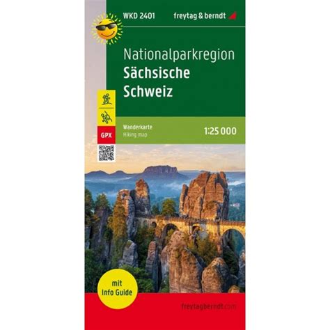 Nationalparkregion Sächsische Schweiz Wanderkarte 125000