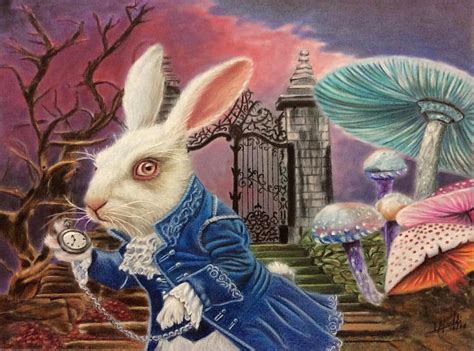 White Rabbit Of Alice Wonderland By Isabel Mr On Deviantart