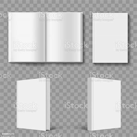 Set Of Blank Book Cover Template Stock Illustration Download Image