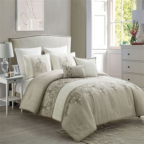 Find the best king size comforter sets at the lowest prices. 7 Piece Embroidered Luxury Comforter Set Bed in a Bag ...