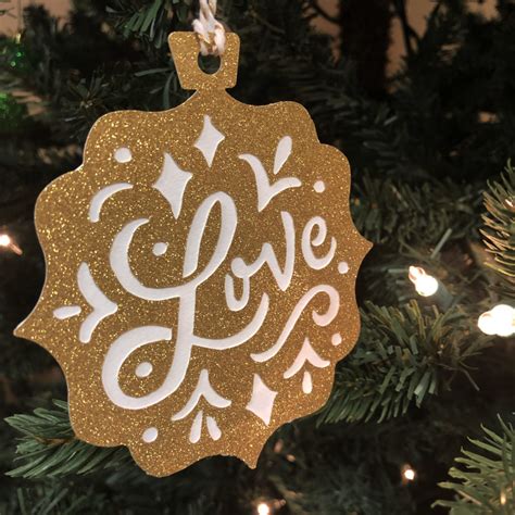Love Hope Joy Peace Ornaments Svg File Free Printable Download