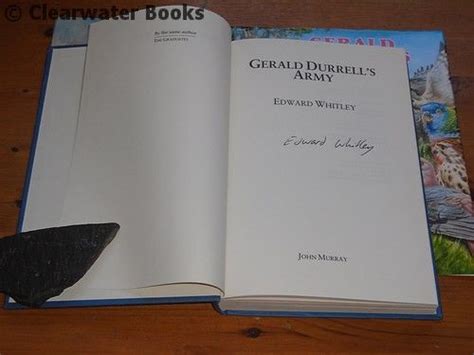 Gerald Durrells Army Signed By Gerald Durrell Edward Whitley