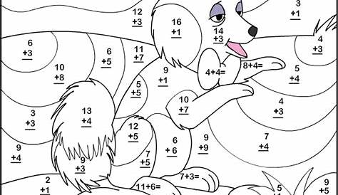 Free coloring pages of subtraction worksheet