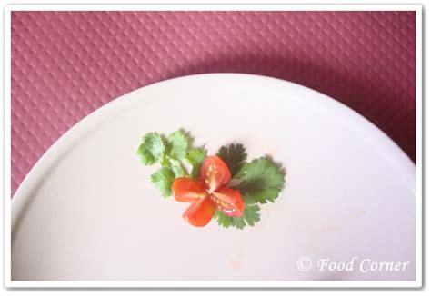 Garnish With Cherry Tomato Flowers Food Corner