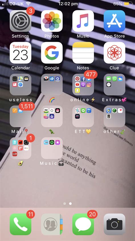 Aesthetic Home Screen⛈ Iphone Organization Iphone App Layout