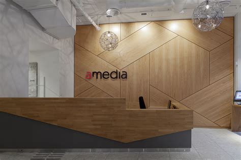 Amedia Interior Architecture Project By Iark Modern Reception Desk