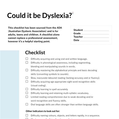 Could It Be Dyslexia Checklist Freebie Butterfly Publishing