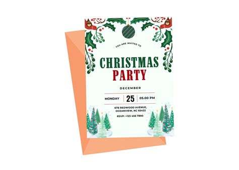 Editable Christmas Party Invitation Diy Christmas Invitation Etsy