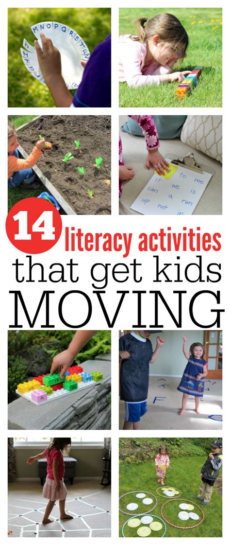 14 Literacy Activities That Get Kids Moving No Time For Flash Cards