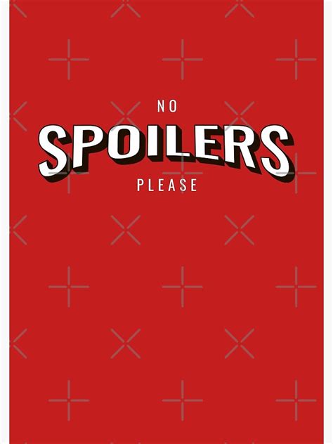 No Spoilers Please Spiral Notebook By Elkin Redbubble