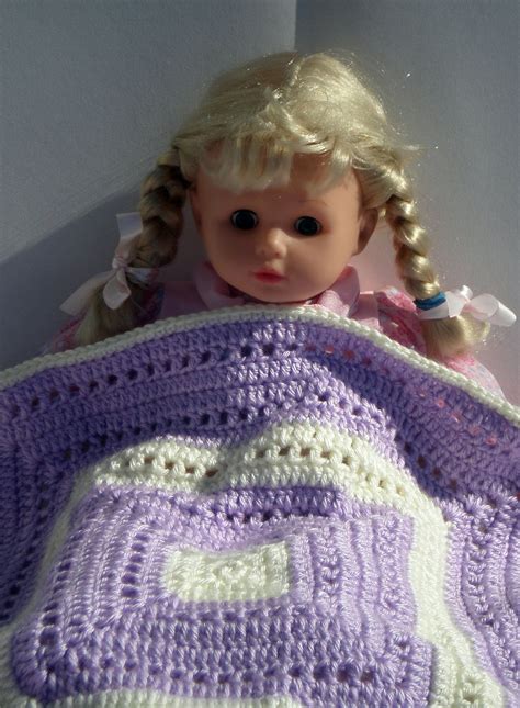 Granny Square Doll Blanket Etsy Granny Square Blanket Dolls