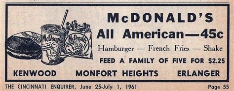 Vintage Mcdonalds Advertisements In The S Vintage Everyday
