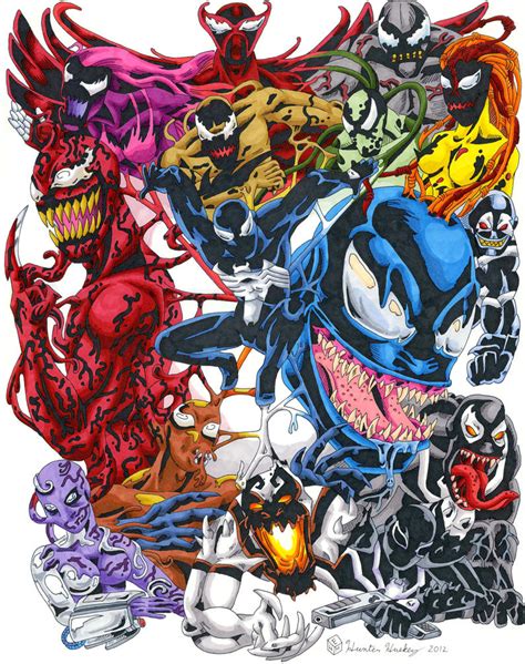Symbiote Collage Color By Huntedcomics On Deviantart