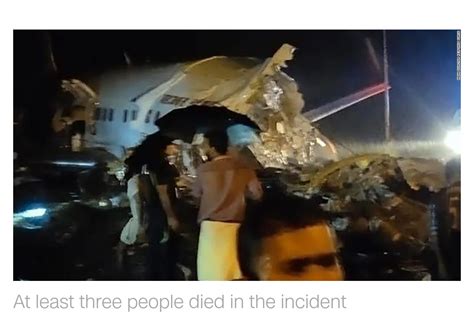 Air India Plane Crashes In Kerala After Skidding Off The Runway Air